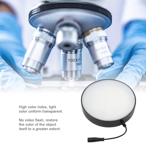Adjustable Brightness LED Ring Light for Laboratory Microscopes