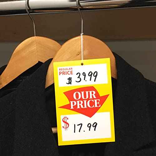 SmartSign Pack of 250 Regular and Special Price Tags with Strings | 3.25" x 5", 12 pt Cardstock, Write-On