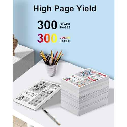 LC201XL Ink Cartridges High Yield (4 Pack, BK/C/M/Y) - Replacement for Brother LC201BK LC201C LC201M LC201Y LC203 XL Ink Cartridge Work with MFC-J460DW MFC-J480DW MFC-J485DW Printer