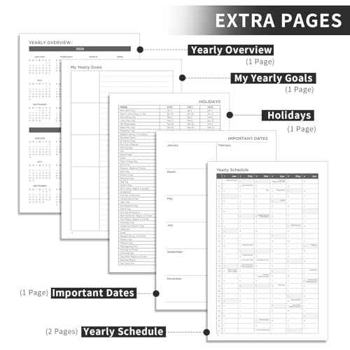 AHGXG 2026 Planner, Weekly and Monthly, Jan 2026 - Dec 2026, 12 Months, 2026 Calendar Planner Book with Tabs for Men Women School Home Office Supplies, A5 (6" X 8.38"), Black