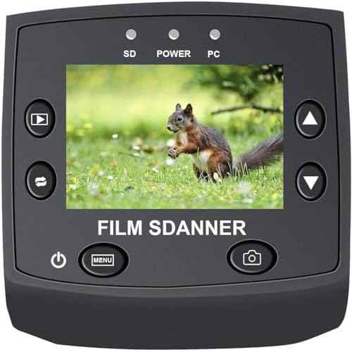 DIGITNOW! 135 Film Negative Scanner High Resolution Slide Viewer,Convert 35mm Film &Slide to Digital JPEG Save into SD Card, with Slide Mounts Feeder No Computer/Software Required