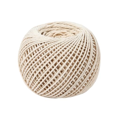 Radix Rope Natural Cotton Twine 1.2mm x 500ft - White Kitchen & Butcher String