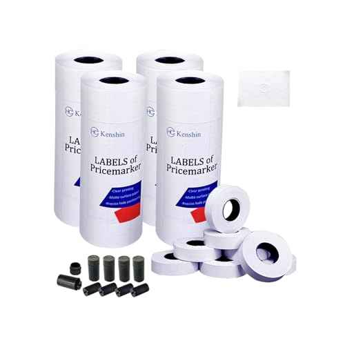 MX-6600 Price Labels, 1,6000 Blank Price Tag 2-line Pricing Gun Labels for Retail, Suitable for MX-6600, MX-6602, G6000, YH-689 and Many Other 2 Line Pricing Gun Labeling Machines (Not Include Gun