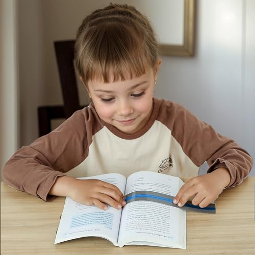 20PCS Dyslexia Tools for Kids ? Premium Guided Reading Strips with Finger Pointers, Colorful ADHD Text Overlays, Highlighter Trackers for Early Readers