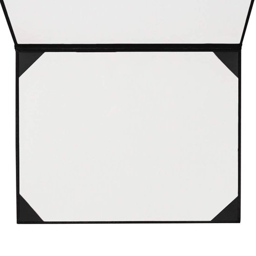 GraduationMall 8.5"x11" Smooth Padded Diploma Cover Certificate Holder Black,1-Pack
