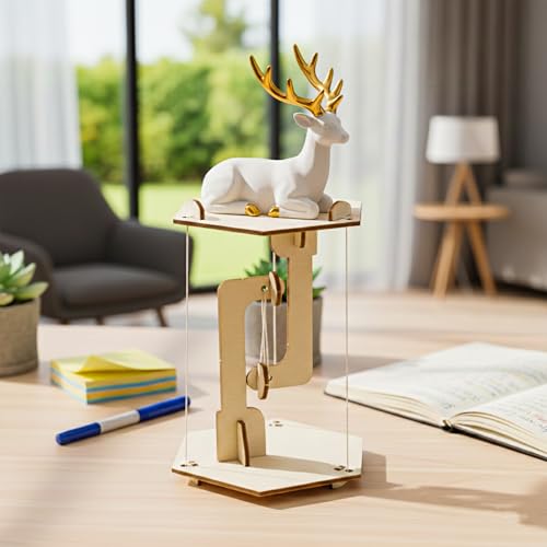 Anti-Gravity Tensegrity Wood Table Model Kit for STEM Learning & Desk Decor