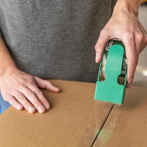 Duck EZ Start Clear Packing Tape Refills - 6 Rolls of Quiet Easy Start Packaging Tape for Boxes, Shipping, Moving & Storage - 1.88 Inch x 55 Yards - 3" Core - Clear (287862)