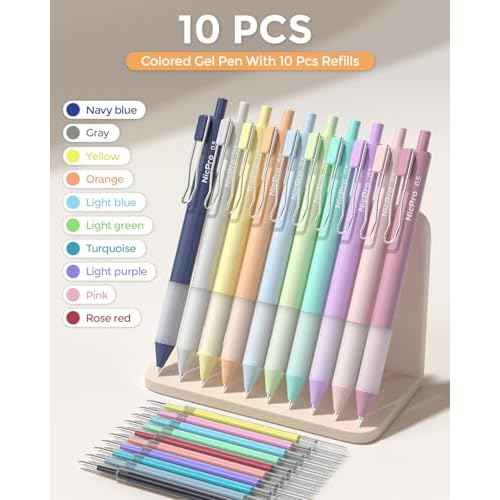 Nicpro 33PCS Aesthetic Highlighter and Gel Pen set with Case, 12 Bible Highlighters & Cute Pens Refills With Soft Ink & Tip, No Bleed Quick Dry for Bible Study Journaling Planner Notes School Supplies