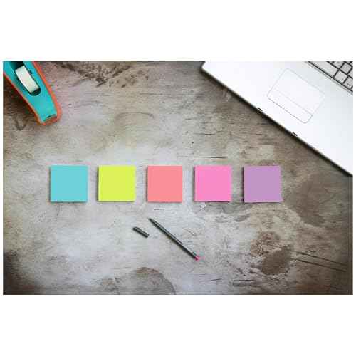 Post-it Super Sticky Notes 3 in. x 3 in. Canary Yellow and Supernova Neons Collections 24 Pads/Pack 90 Sheets/Pad