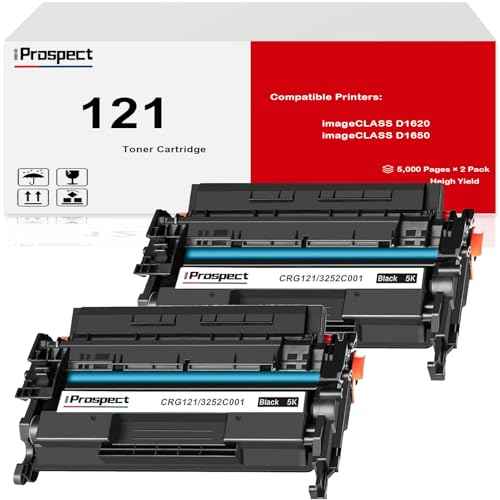 121 Black Toner Cartridge ( 3252C001 ) Compatible for Canon 121 CRG121 CRG-121 Toner Replacement for Canon ImageCLASS D1650 D1620 Printer£¨Black, 2-Pack£©