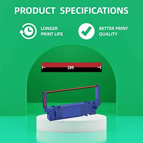 24 Pack Compatible Ribbon Replacement for Star Printer Ribbon SP700 SP-700 RC700 RC-700 Use with SP700BR RC700BR SP712 SP712R SP717 SP742R SP747 SP740 Printer (Black and Red)