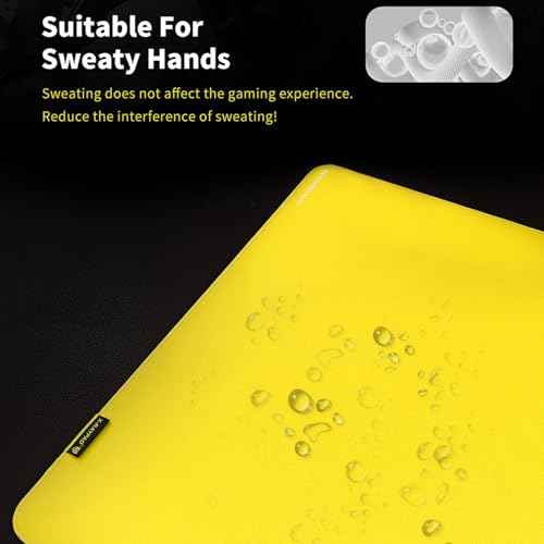X-Raypad Aqua Control Plus Yellowbee & Blackbee AC+ V2 Gaming Mousepad, Consistent X and Y Glide, Designed for Fps Players with Low DPI Requirements (AC+ v2 Yelllowbee, 900 * 400 * 4mm)