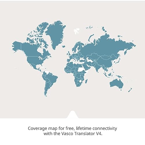 Vasco V4 Language Translator Device Black Onyx | 112 Languages, Free Worldwide Internet