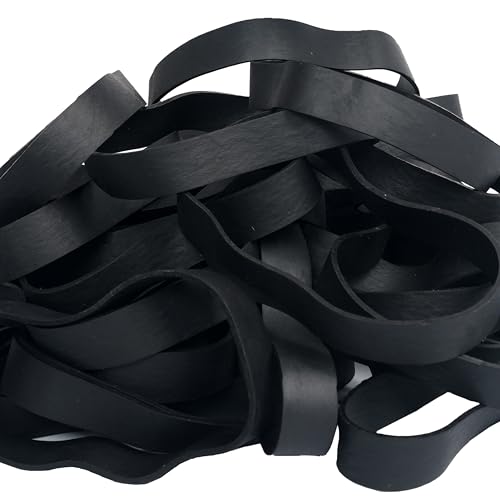 HAIDIBAO Rubber Bands 40 Pcs Size 105 Large Black Heavy Duty Elastic