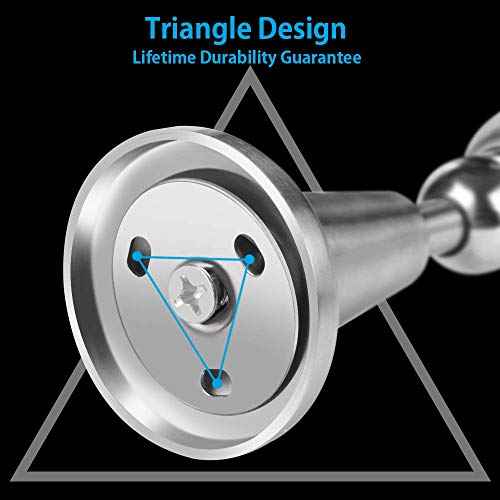 Door Stopper, 2 Pack Magnetic Door Stop, Soft-Catch Magnetic Door Catch, Door Hold Open, Stainless Steel, Brushed Satin Nickel Chrome, Hold Your Door Open Softly, Wall Mount, 2 Pack for Wide Doors