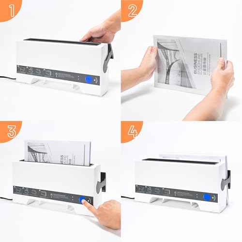 Generic Thermal Cinch Binding Machine, 12 Inch Thermal Book Binder, A4 Thermal Binding Machine with 15 Book Spines for DIY Notebook Journal Photo Document, Integrated Cooling Function