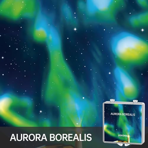 POCOCO Aurora and Deep Sea Series Galaxy Star Projector Night Light Discs: Realistic Galaxy Patterns, 5K Ultra HD, 96% Light Transmission, High Brightness - 6-Piece Pack (Projector Not Included)