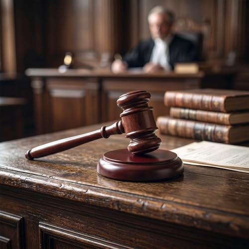 Handcrafted Walnut Gavel Set with Sound Block for Legal & Ceremonial Use