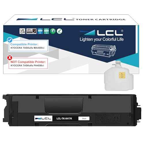 LCL TK-5417 TK5417 Black Toner Cartridge Replacement for Kyocera TK5417K TK-5417K for TASKalfa MA4500ci Printer (1-Pack£¬20,000 Pages)