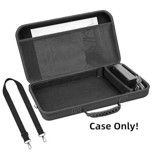 Hard Travel Case for Canon PIXMA TR160/ TR150/ iP110 Wireless Portable Printer and Battery Pack, Printer Organizer with Adjustable Shoulder Strap, Mesh Pocket fit Ink Tank, Adapter (CASE ONLY)