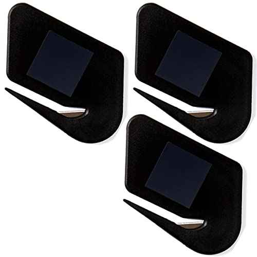 Magnetic Letter Openers Envelope,3 Pack,Envelope Opener Slitter,Mail Openers Blade with Magnet,Letter Opener for Women,Envelope Cutter (Black)