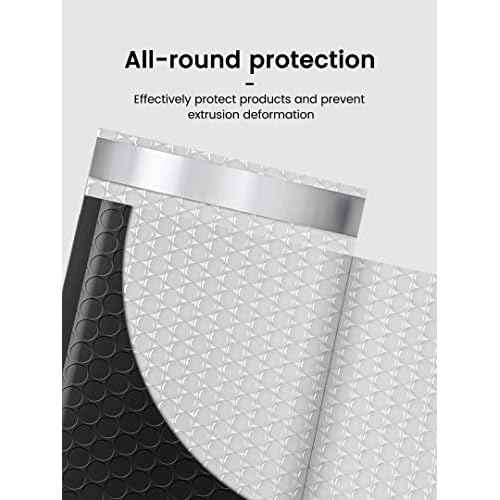 GSSUSA Black Bubble Mailers 4x8 Inches 50 Pack, Usable Size 4X7" Bubble Envelopes for Small Business, Padded Envelope, Shipping Mailers, Packaging Bags, Mailing Envelopes, Shipping Supplies