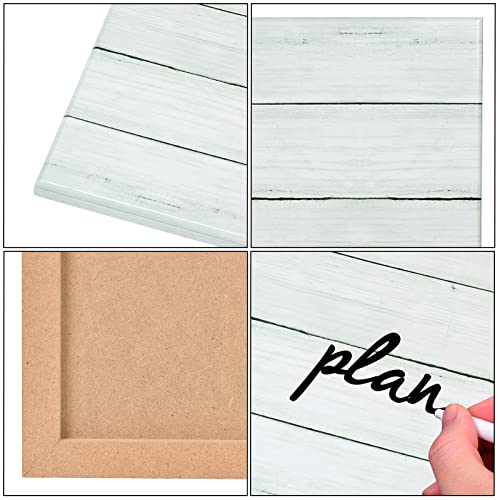 Wooden Planks Print Magnetic Surface Dry Erase Board, 30 x 20 inches Decorative White Board for Wall with Design, Frameless Dry Erase Board for Wall£¨Plank,5075,1pc£©