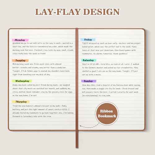 OMEYA 8 Pack Lined Journal Notebooks for Work, 100gsm Thick Paper, 5.7"x 8.3", College Ruled A5 Notebook Bulk, Leather Journal for Writing, Hardcover Notebooks for School, Office, Journal for Women