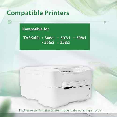 WT-5190 Waste Toner Box Compatible for Kyocera TASKalfa 306ci 307ci 308ci 356ci 358ci Printer for WT5190 1902R60UN0 Waste Toner Box High Yield 44,500 Pages 1 Pack