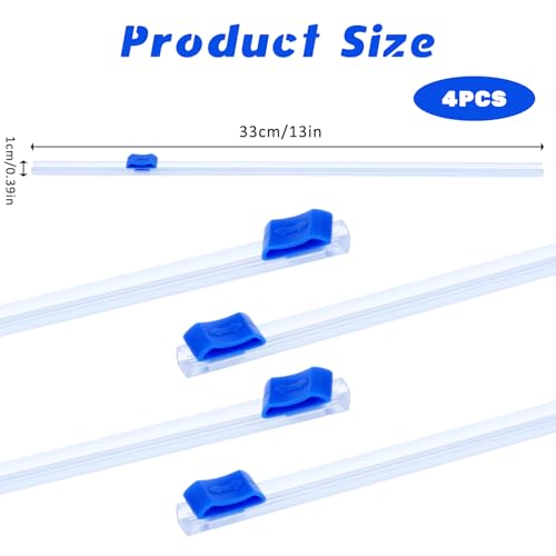Plastic Wrap Cutter Dispenser 4-Pack for Kitchen Food Wraps & Aluminum Foil