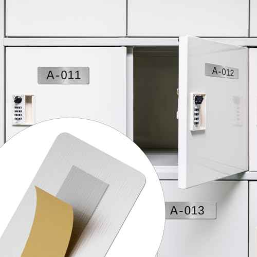 Engraved Name Plates ? Personalized Plaques with Adhesive, Brushed Stainless Steel Engraved Plaque for Pet Urn, Trophy, Picture Frame, Memorial, 1x3 Inch (Gold, Ticket)