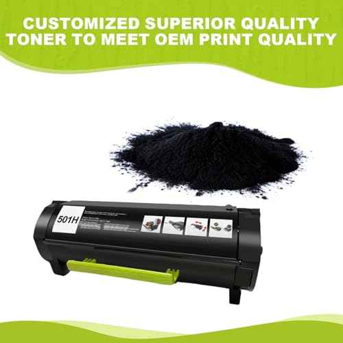 Remanufactured 50F1H00 Lexmark ms312dn Toner Cartridge for Lexmark MX310dn, MS410dn, MS510dn, mx410de MX510de, MX511de, MS610dn, MX610de, MX611de (5,000 Pages)