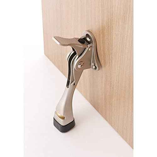 Gotega Door Stopper, 4 Packs Kickdown Door Stop with One Touch Adjustable Height and Rubber Tip 4 Inches, Door Stops¡¦