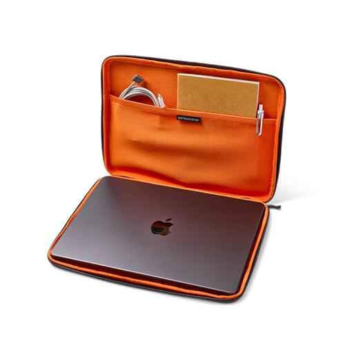 UAG Laptop Sleeve Case, Medium Sleeve, Fits Up to 13-14" Laptop, Shockproof Protective Carrying Computer Bag with Micro-Suede Lining and Interior Accessory Pocket, Dark Grey
