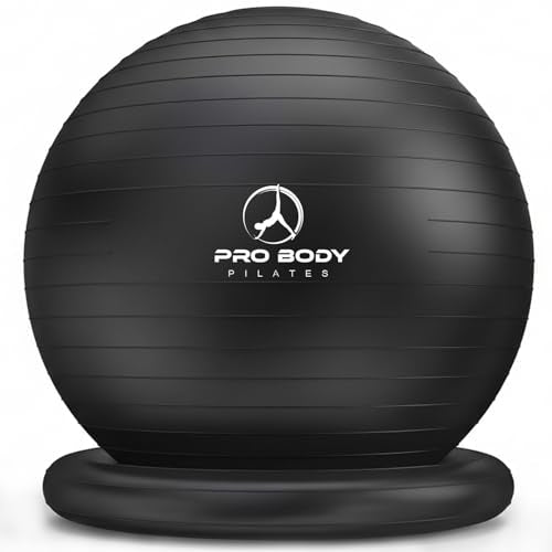 ProBody Pilates Yoga Ball Chair for Office 23-26 in (58-65 cm) with Base