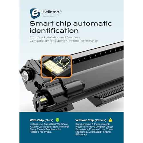 TN-830XL TN830XL Black High Yield Toner Cartridge with CHIP Replacement for Brother TN830XL 830XL Works for Brother DCP-L2640DW HL-L2460DW MFC-L2820DW HL-L2400D HL-L2405W HL-L2865DW Printers(1 Pack)