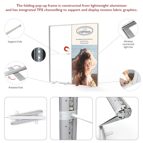 NEWSANDOR Customizable Double-Sided LED Lightbox 40x80" Farm & Banner Display