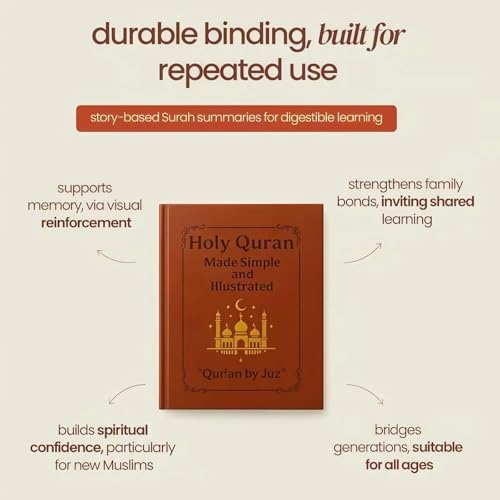 Islamic Study Guide with Illustrated Quran, Surah Summaries & Tafsir