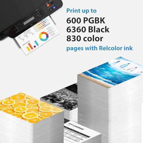 Relcolor 15 Pack 280 281 XXL Ink Cartridges Replacement for Canon PGI 280XXL/281XXL Cartridges 280XL 281XL TR8620a TR8620 TR8520 TR8600 TR7520 TS702a TS9520 TS9521C TS6120 TS6220 TS9120 TS6320 TS8220