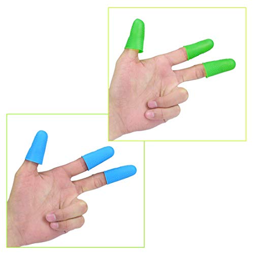 Silicone Finger Caps for Hot Glue Guns - Burn Protection & Crafting Accessories, 3 Sizes