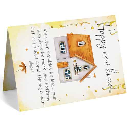New Home Card, Funny Housewarming Card Gifts for Women Men, Congratulations on Having a New House Cards