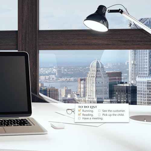 24 Pack Clear Plastic Name Plates for Desk 8.5 x 3 Acrylic Wall Name Plate Holder Desk Sign Frame for Table Display Blank Nameplate for Office Business Conference Meetingroom Student School Classroom