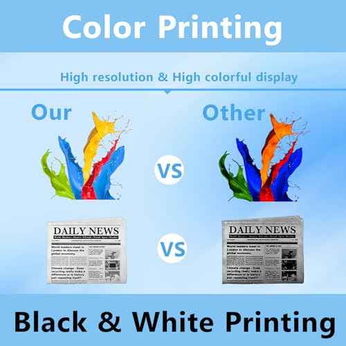 LC75 XL Ink Cartridges (Black Cyan Magenta Yellow 4-Pack) High Yield Replacement for Brother LC71 LC79 LC75 XL Ink Cartridges Work for MFC-J6510DW MFC-J6710DW MFC-J6910DW MFC-J280W Printer
