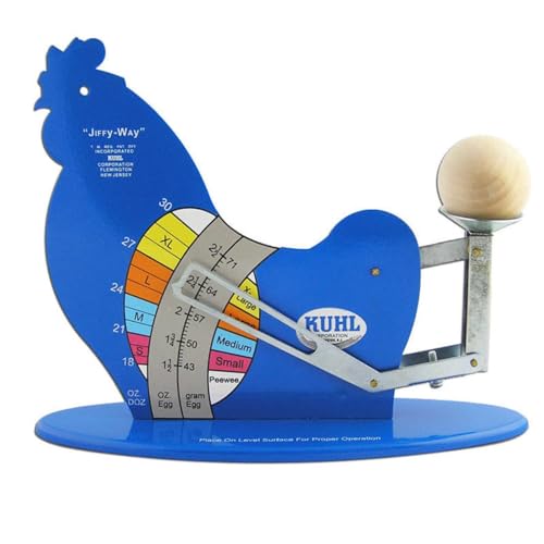 Kuhl JIFFY-III-12 Egg Grading Scale for Poultry, Chicken, Turkey & Duck Eggs