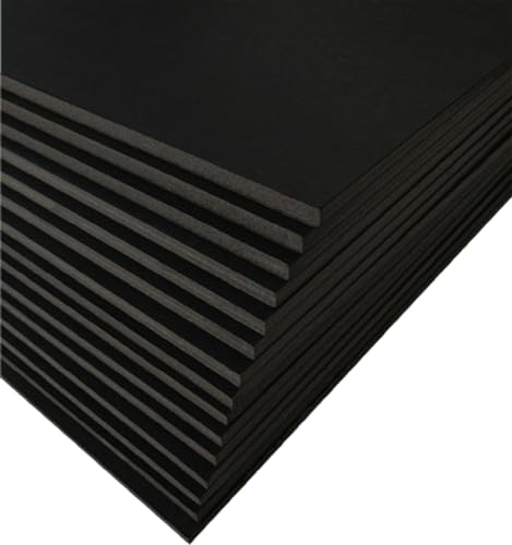 Black Foam Board 12x16 Inches, 15 Pack - Art, Craft, Presentation Sign