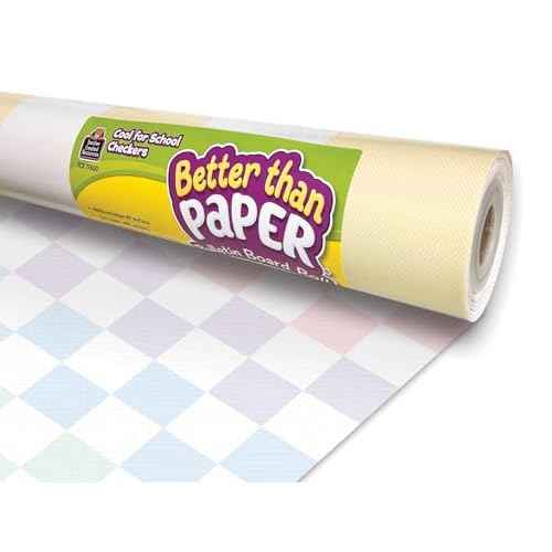 Teacher Created Resources Cool for School Checkers Better Than Paper¢ç Bulletin Board Roll (TCR77600)