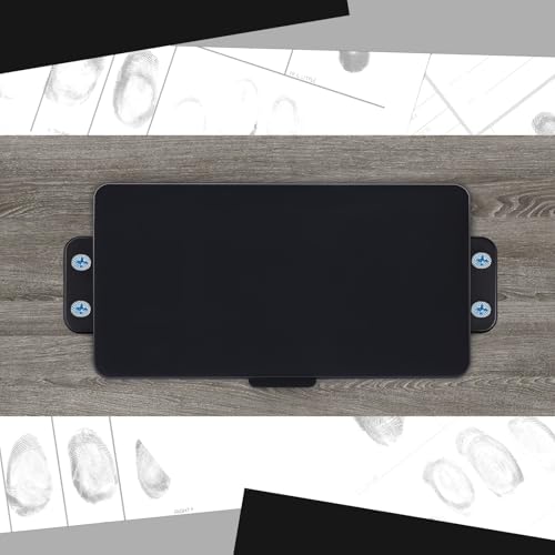 Humyoun 1 Pcs Rectangle Black Fingerprint Ink Pad for Business & Office Use