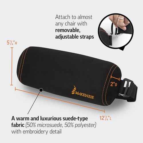 OPTP The Original McKenzie Signature SuperRoll Lumbar Support - Premium Material Low Back Lumbar Support for Office Chair and Car Seats ? Firm Support Lumbar Roll