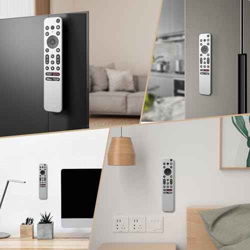 JUMEIHUI 6 Pack Magnetic Remote Control Holder Wall Mount,Convenient and Stylish TV Remote Organizer for Home Office School Supply Storage,No Drilling, Strong Magnet (Black)