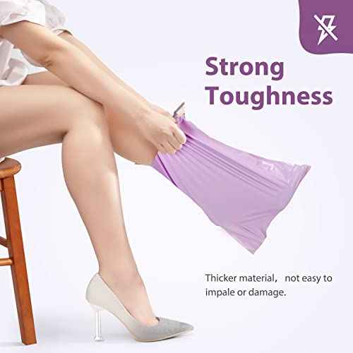 Fuxury Poly Mailers 10x13 Inch 100 Pcs, Heavy Duty Shipping Bags for Clothing, Strong Adhesive Shipping Envelopes for Small Business, Self Seal Mailers Poly Bags Mailing Envelopes Purple